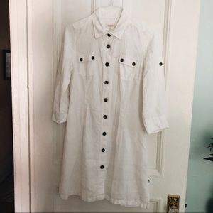 ❌SOLD❌ Vintage white button down dress